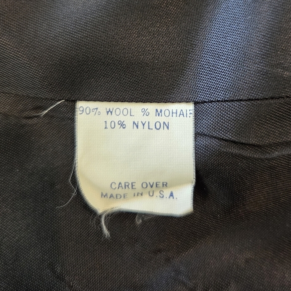 Lombardi Mohair Wool Coat Rainbow Plaid Vintage 80s Size 10 Made In USA - Picture 3 of 14